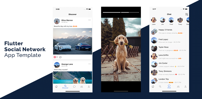 Flutter Social Network App Template