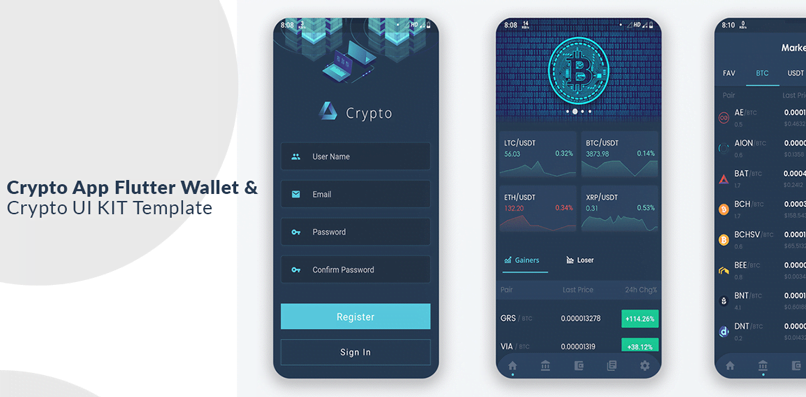 Crypto App Flutter Wallet